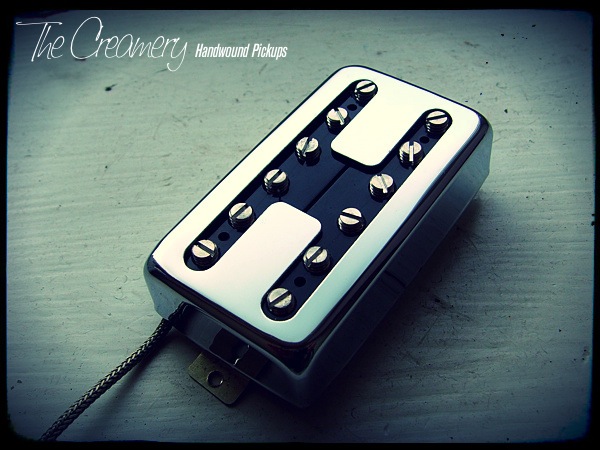 Creamery Custom Domino Hot Coil Bridge Pickup - Humbucker Sized 'Doubled Up' Single Coil Sound