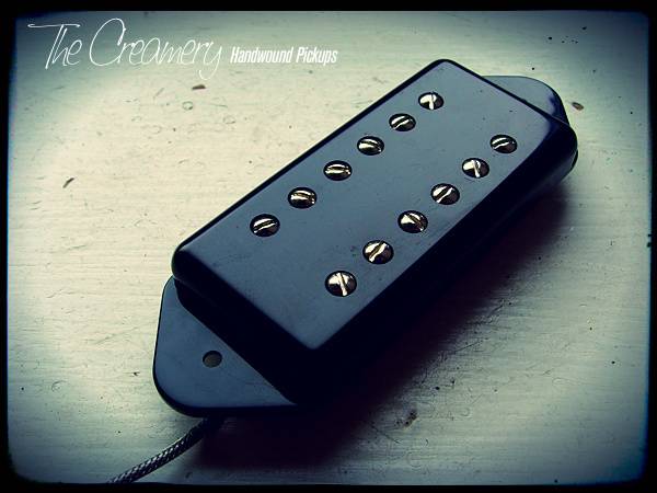 Creamery Custom Handwound P90 Sized Fat Humbucker for Dogear P90 - Warmer, PAF style P90 sized Humbucker