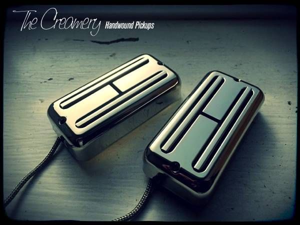 Creamery Custom Handwound Super Black Cat No-Ears Mount Replacement Filtertron Pickup Set